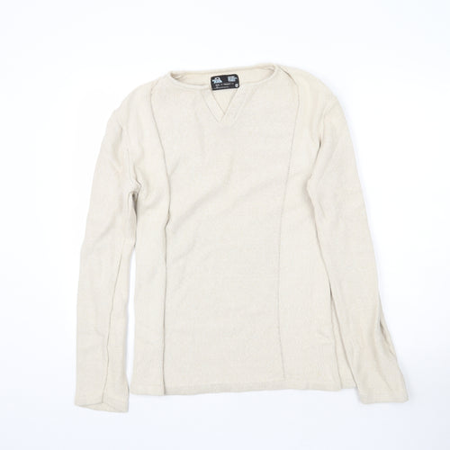 Denim 73 Womens Beige  Knit Pullover Jumper Size M