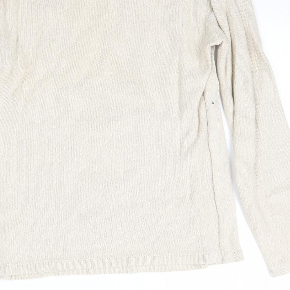 Denim 73 Womens Beige  Knit Pullover Jumper Size M