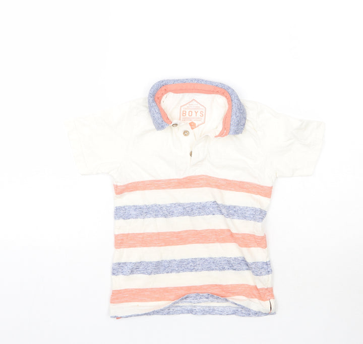 Matalan Boys Multicoloured Striped Basic Polo Size 6 Years