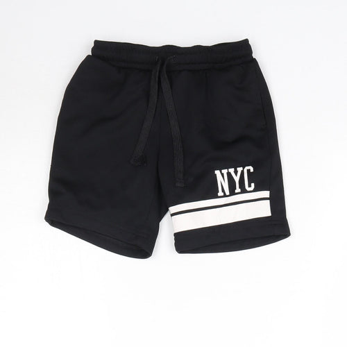 Matalan Boys Black   Sweat Shorts Size 4 Years