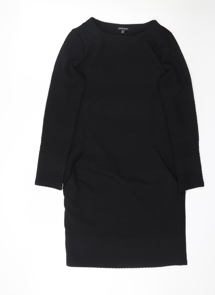 Warehouse Womens Black Mini Size 8