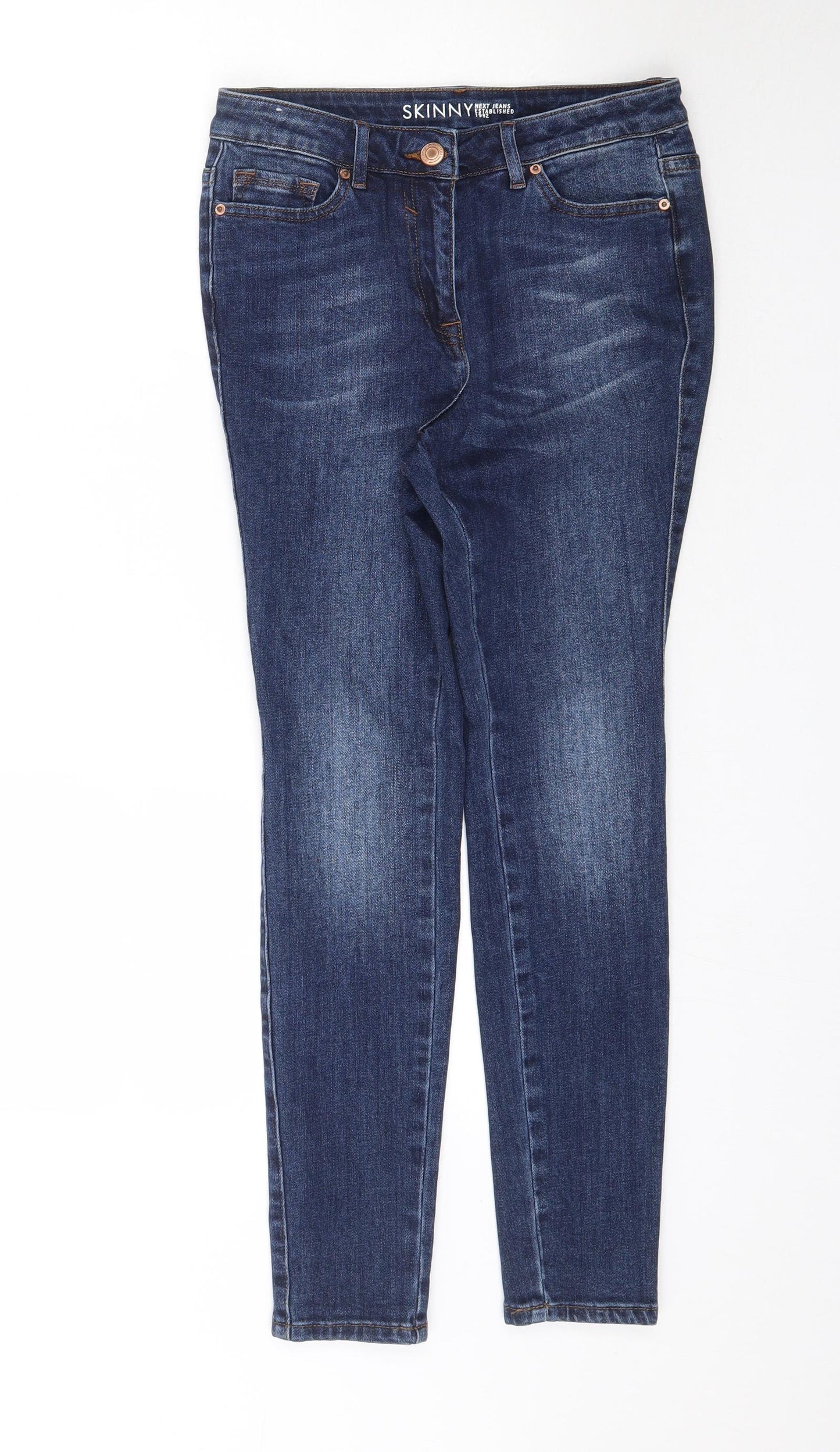 NEXT Womens Blue  Denim Skinny Jeans Size 10 L27 in