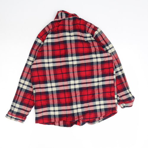 NEXT Girls Red Plaid  Top Pyjama Top Size 10-11 Years