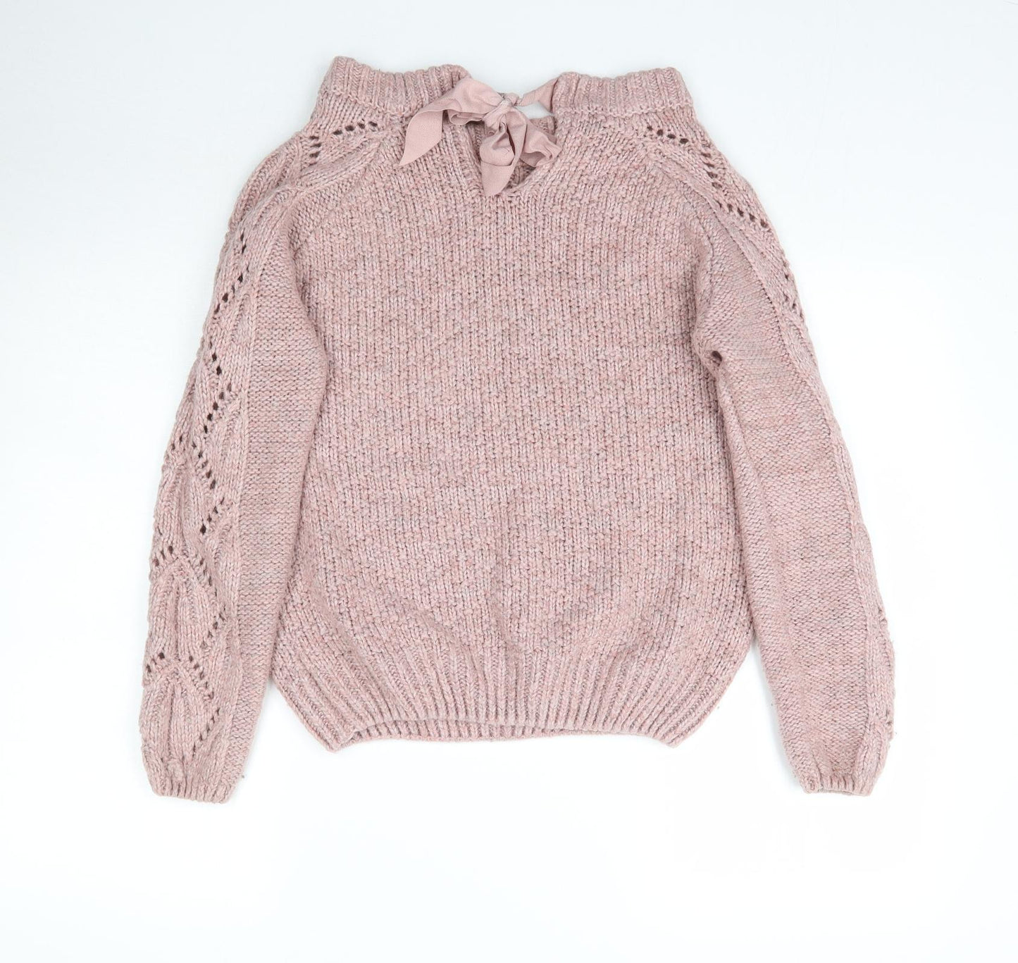 NEXT Womens Pink  Knit Pullover Jumper Size M