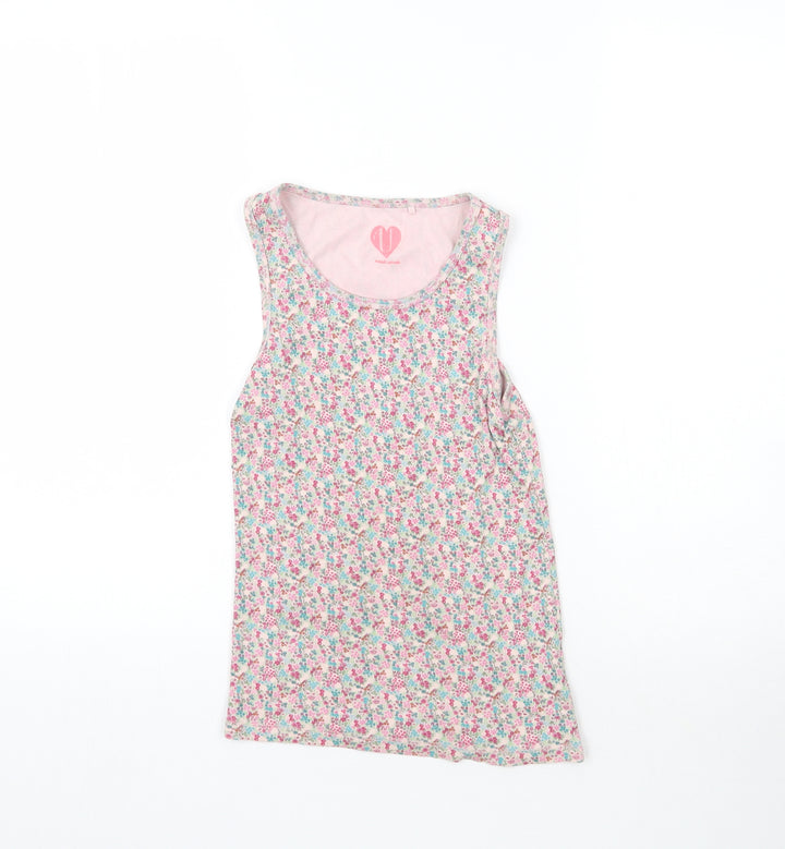 NEXT Girls Multicoloured Floral Basic Tank Size 11 Years