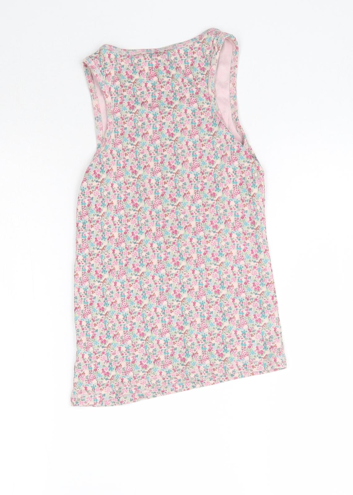 NEXT Girls Multicoloured Floral  Basic Tank Size 11 Years