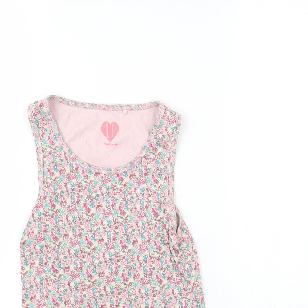 NEXT Girls Multicoloured Floral  Basic Tank Size 11 Years