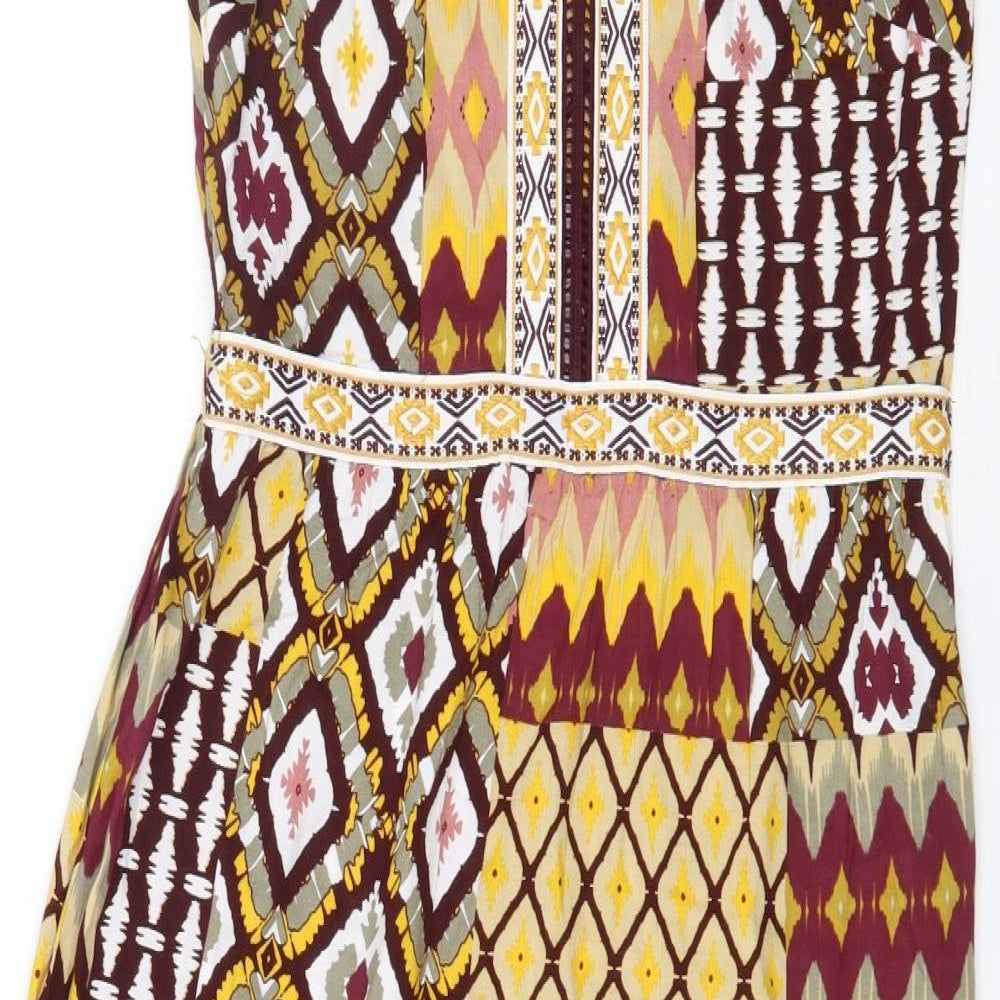 TU Womens Multicoloured Geometric  Maxi  Size 8