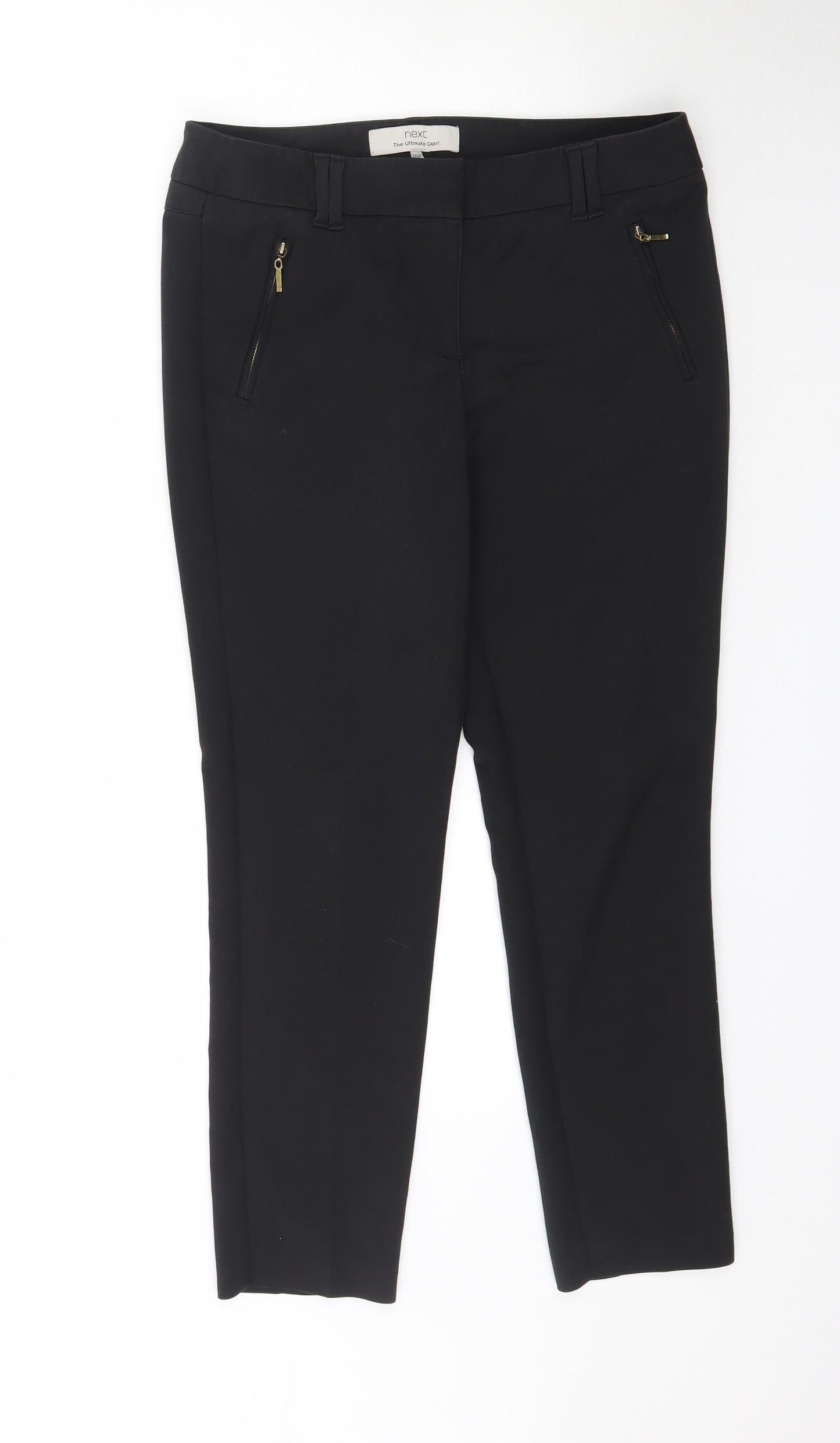 NEXT Womens Black   Trousers  Size 10 L27 in