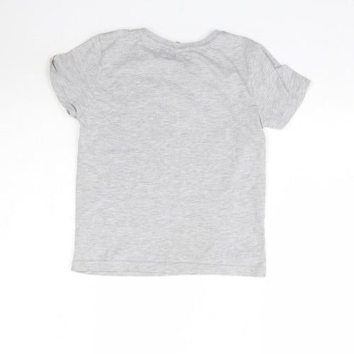 Primark Girls Grey   Basic T-Shirt Size 7-8 Years  - Batman