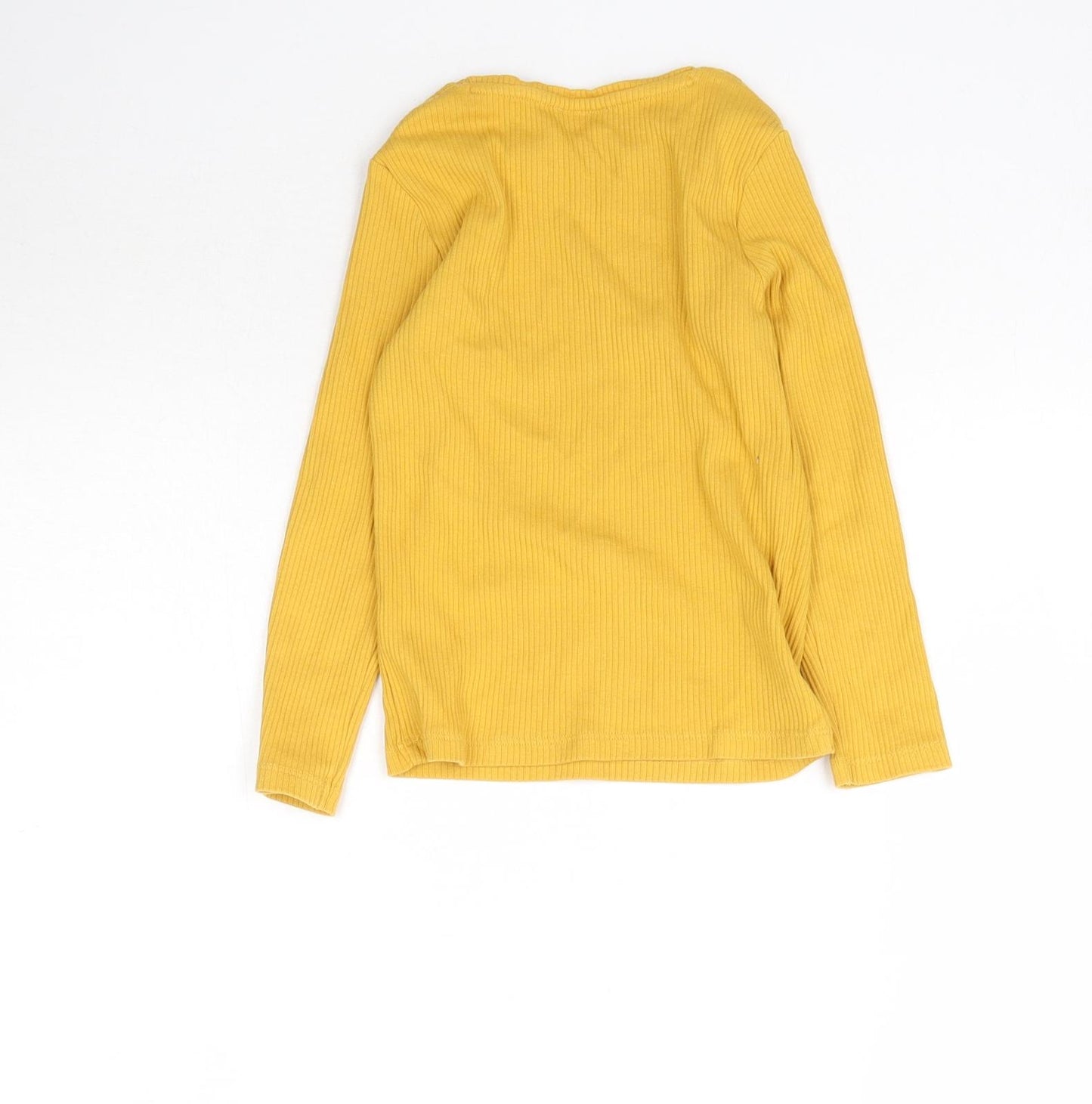 F&F Girls Yellow   Basic T-Shirt Size 5-6 Years