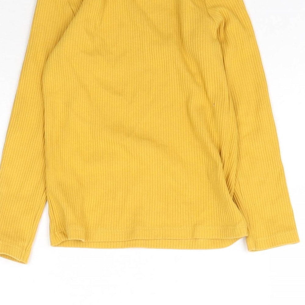 F&F Girls Yellow   Basic T-Shirt Size 5-6 Years