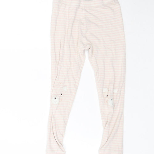 George Girls Pink Striped   Pyjama Pants Size 5-6 Years