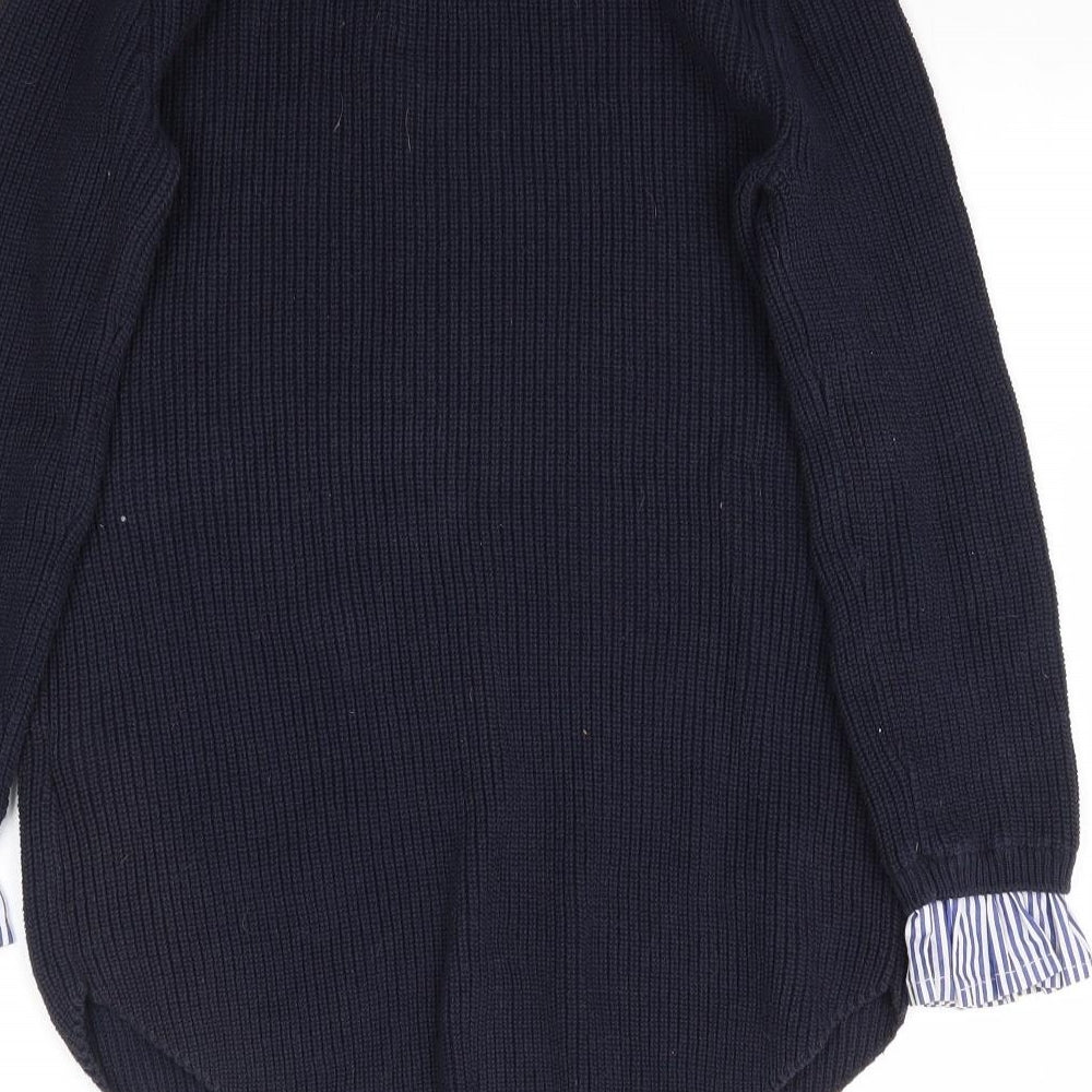 NEXT Womens Blue  Knit Pullover Jumper Size 10