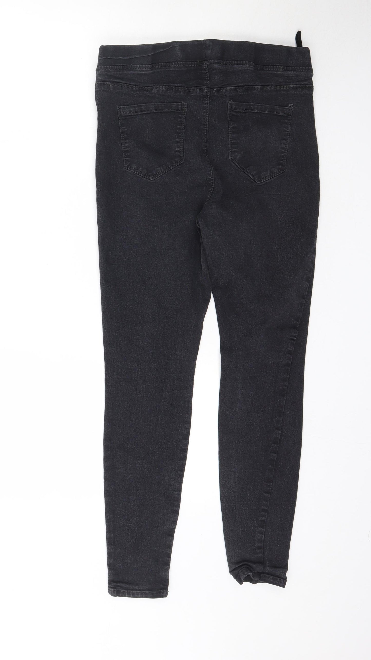 Pep&co Womens Black  Denim Jegging Jeans Size 14 L28 in