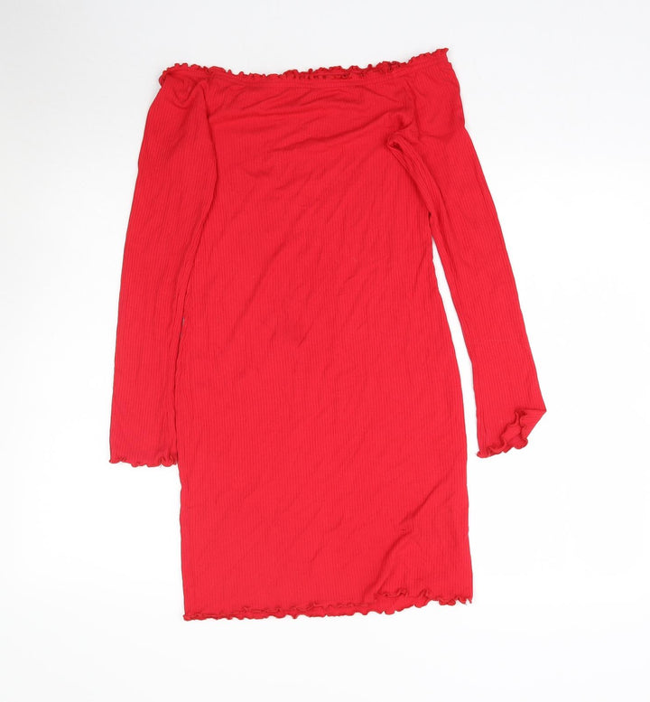 Preworn Womens Red Bodycon Size S