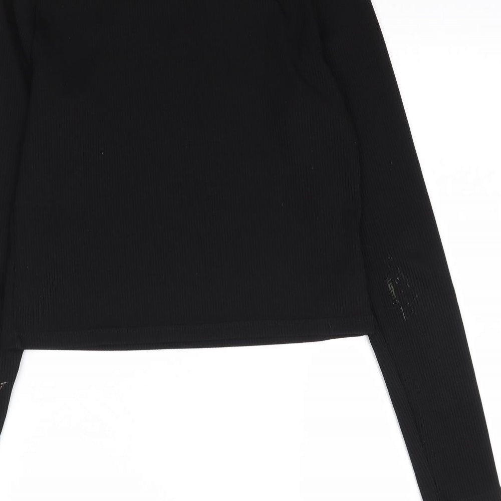 H&M Womens Black   Basic T-Shirt Size M