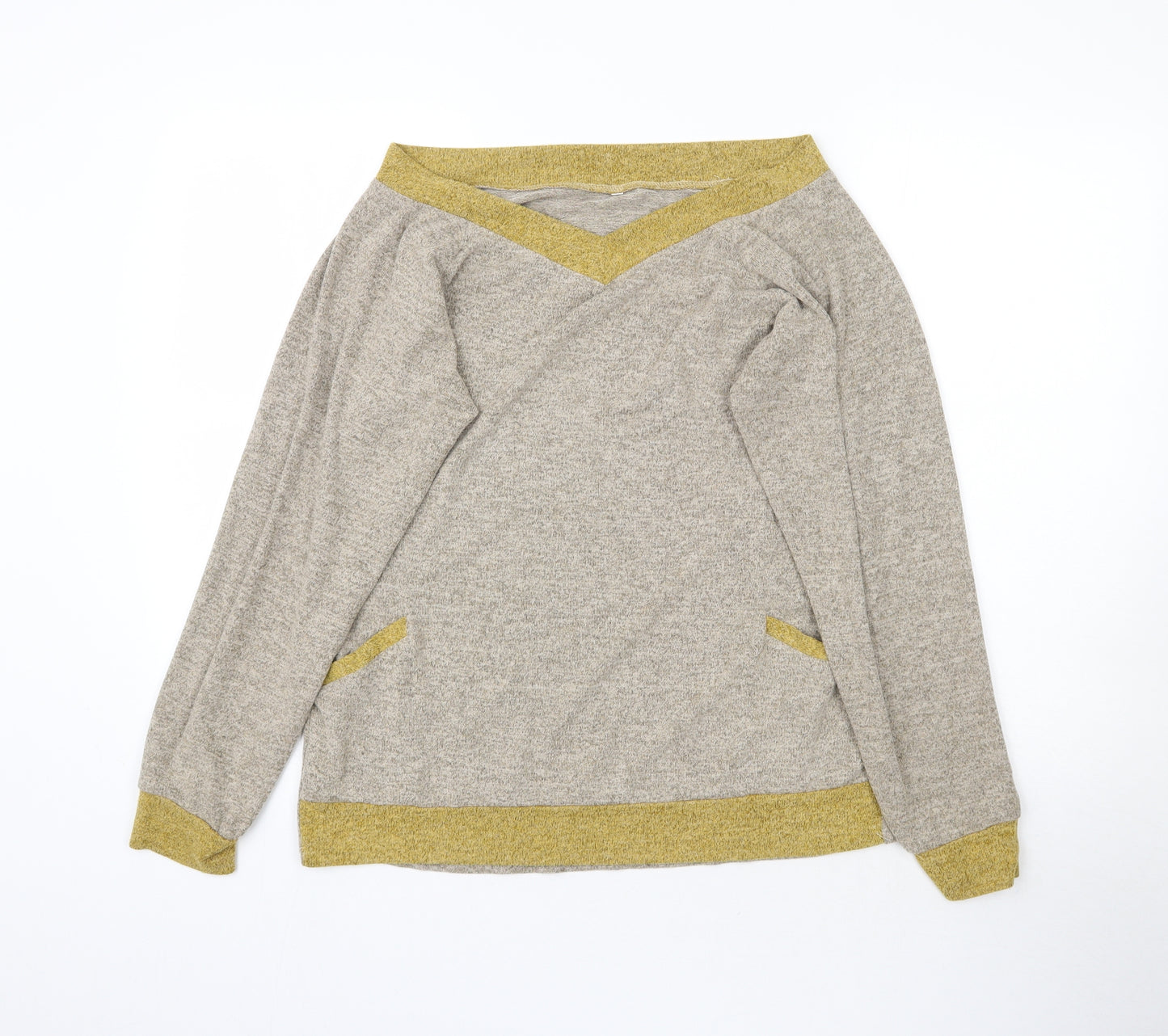 Preworn Womens Beige  Knit Pullover Jumper Size M