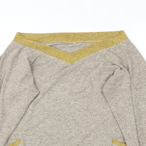Preworn Womens Beige  Knit Pullover Jumper Size M
