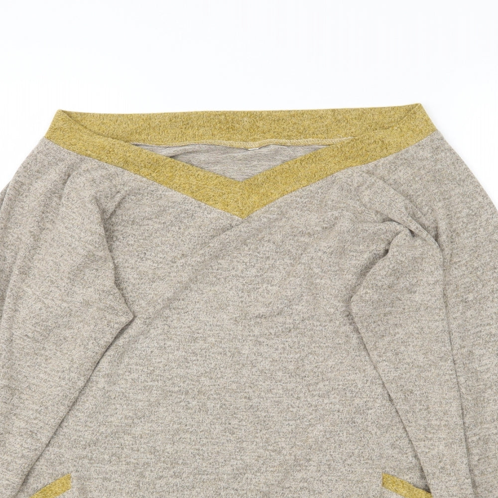 Preworn Womens Beige  Knit Pullover Jumper Size M