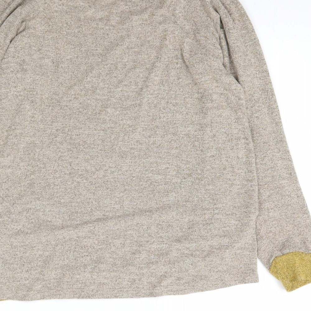 Preworn Womens Beige  Knit Pullover Jumper Size M