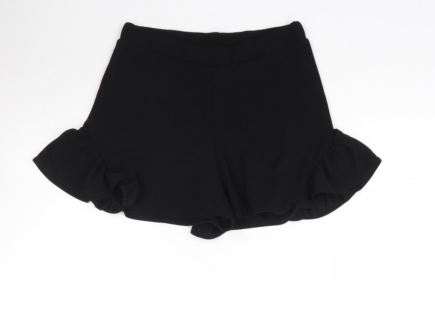 PRETTYLITTLETHING Womens Black   Hot Pants Shorts Size 10