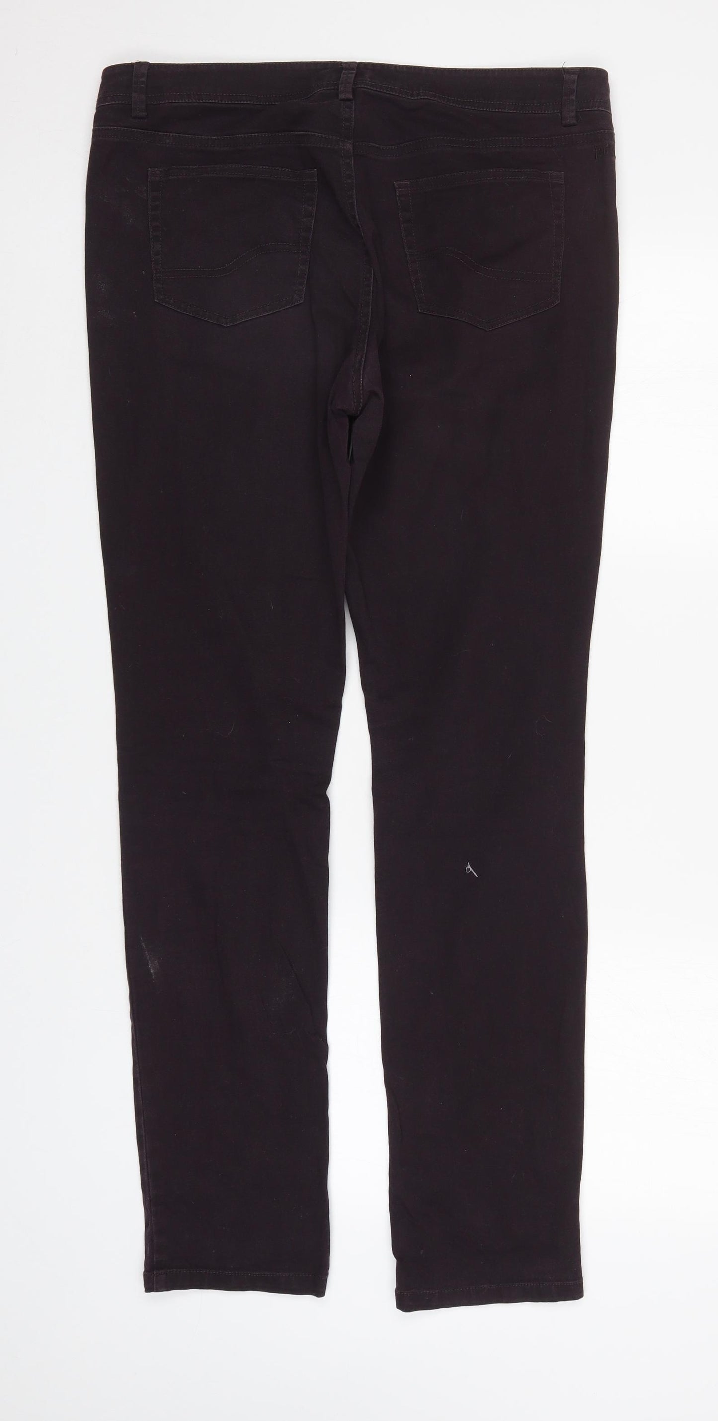 Fat Face Womens Purple   Straight Jeans Size 12 L31 in