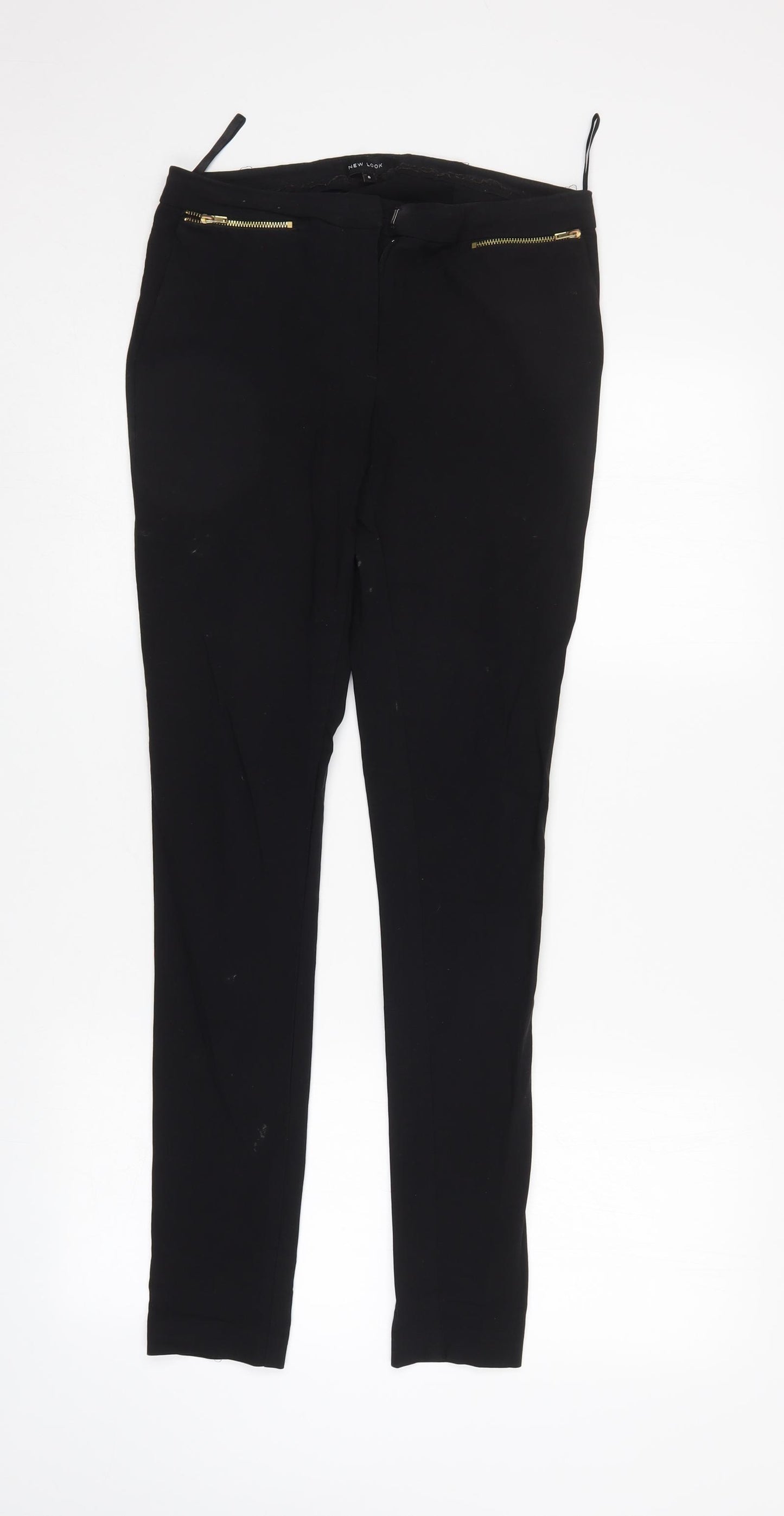 New Look Womens Black   Trousers  Size 8 L29 in