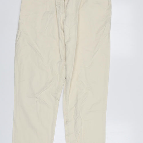 R I Clothing Womens Ivory   Straight Jeans Size 14 L29 in