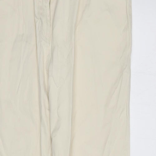 R I Clothing Womens Ivory   Straight Jeans Size 14 L29 in