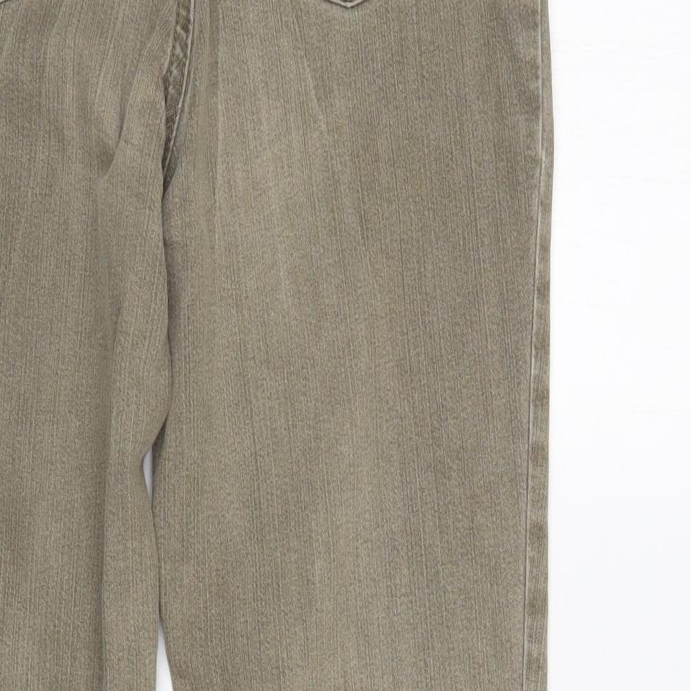 Marks & Spencer Womens Beige   Straight Jeans Size 12 L28 in