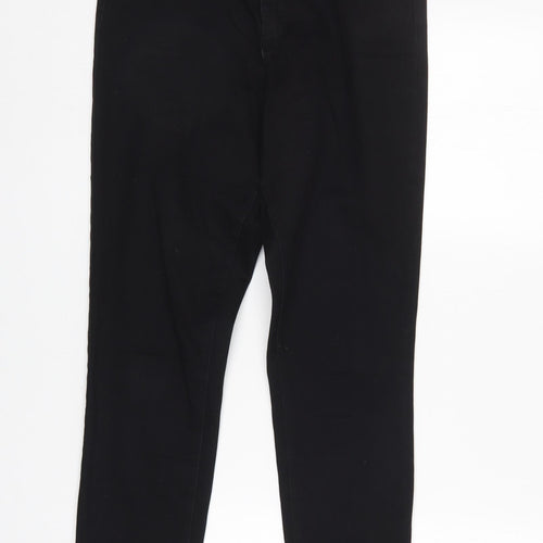Denim & Co. Womens Black   Tapered Jeans Size 14 L29 in