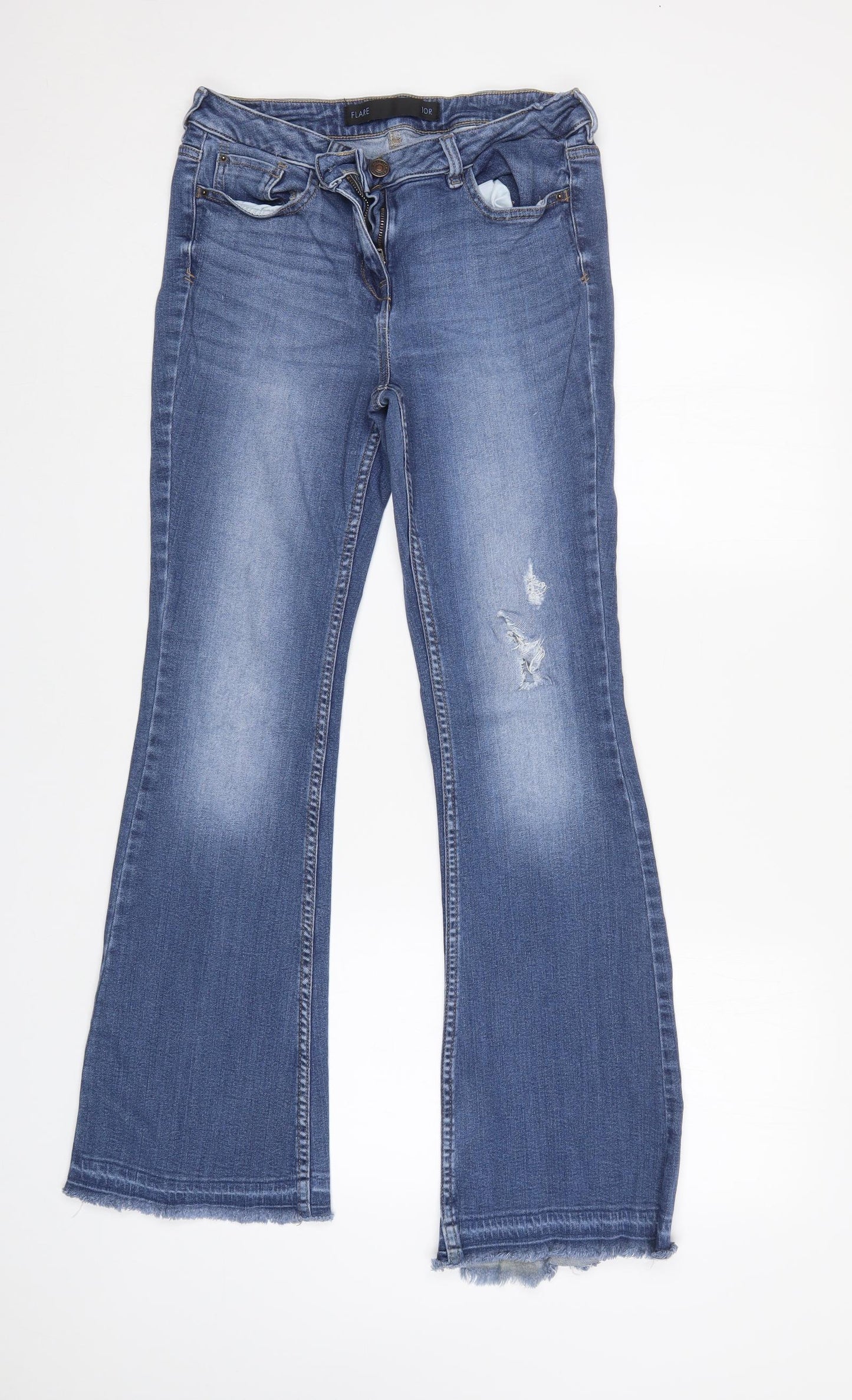 NEXT Womens Blue   Flared Jeans Size 10 L29 in