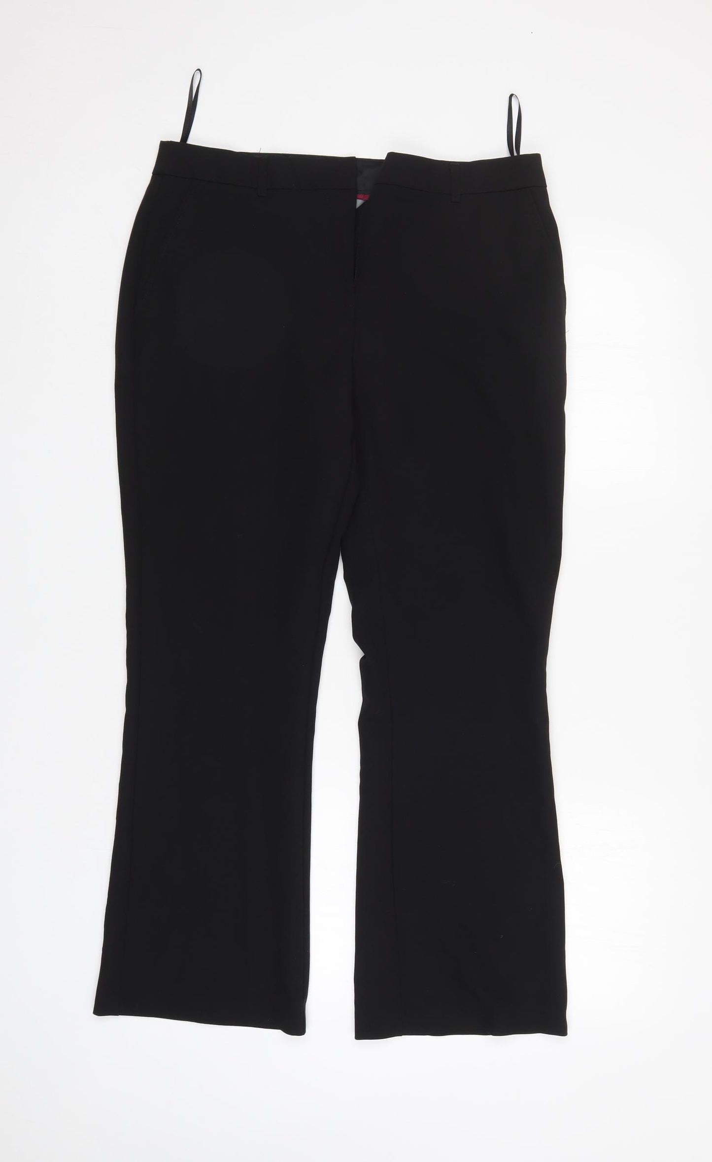 Nutmeg Womens Black   Trousers  Size 12 L28 in