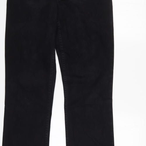 DP Denim Womens Black   Flared Jeans Size 12 L32 in