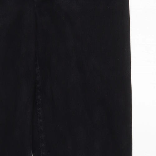 DP Denim Womens Black   Flared Jeans Size 12 L32 in