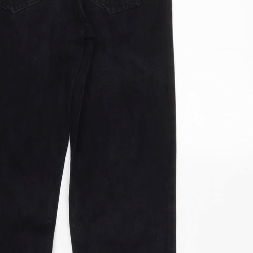 DP Denim Womens Black   Flared Jeans Size 12 L32 in