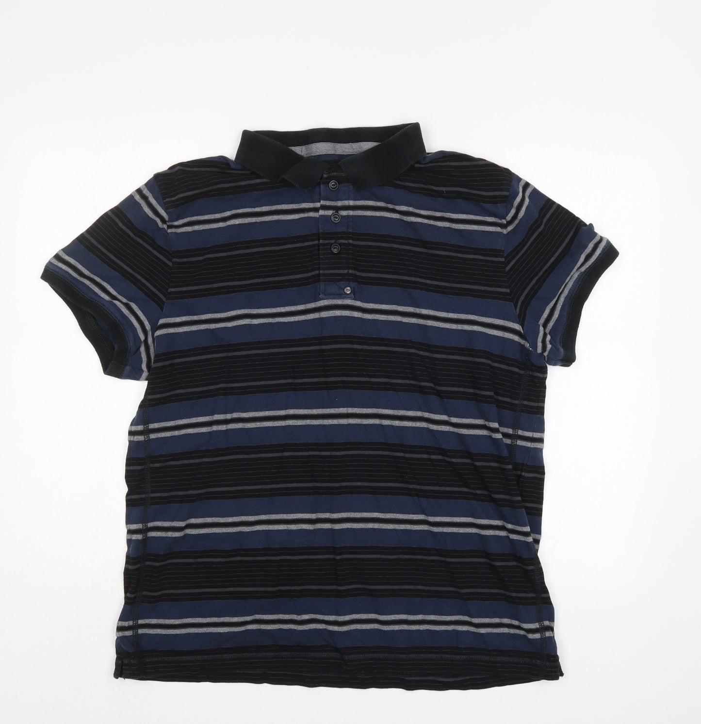FFP Factory Mens Multicoloured Striped   Polo Size XL