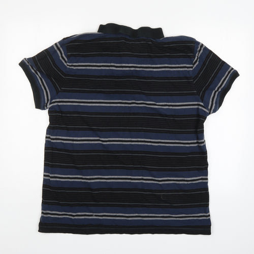 FFP Factory Mens Multicoloured Striped   Polo Size XL