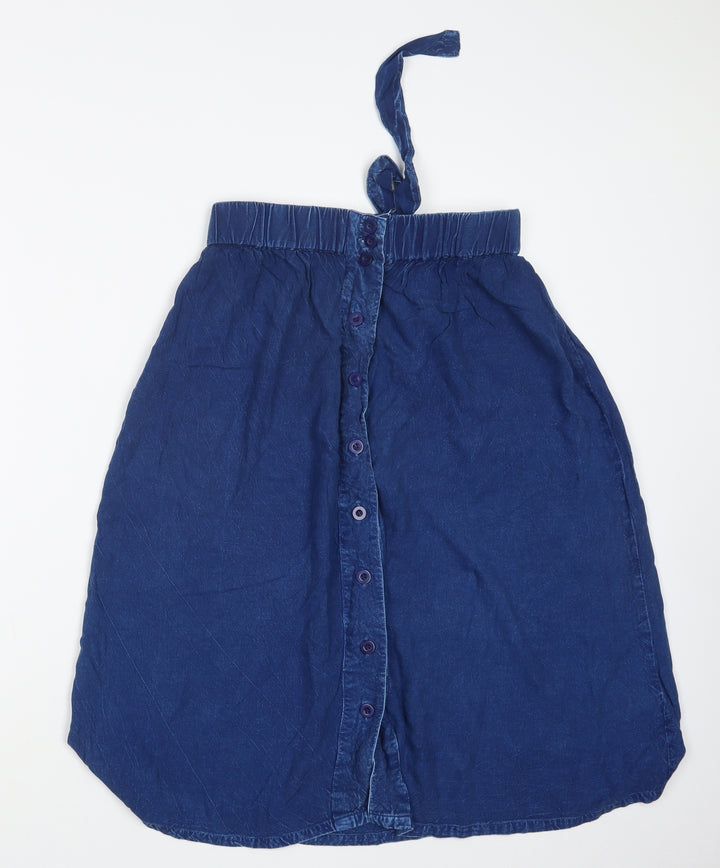 Brave Soul Womens Blue   A-Line Skirt Size XS
