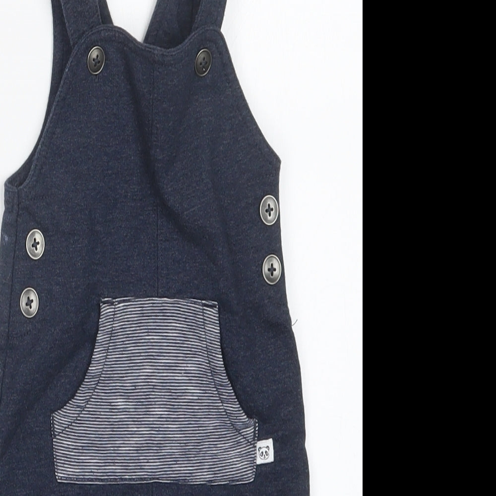George Boys Blue   Dungaree Outfit/Set Size 3-6 Months