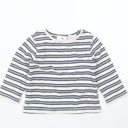 Tommy Bahama  Blue Striped  Basic T-Shirt Size 9-12 Months