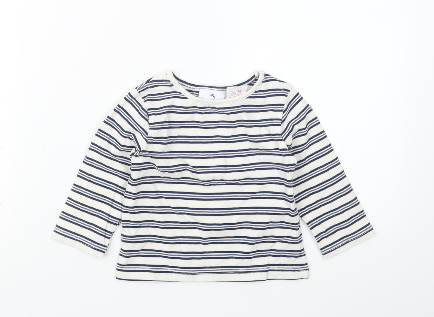 Tommy Bahama  Blue Striped  Basic T-Shirt Size 9-12 Months