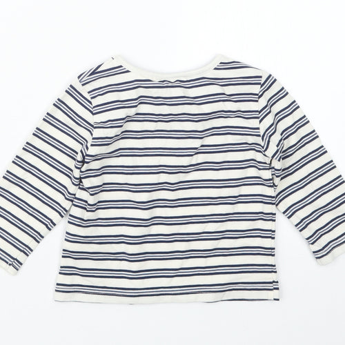 Tommy Bahama  Blue Striped  Basic T-Shirt Size 9-12 Months