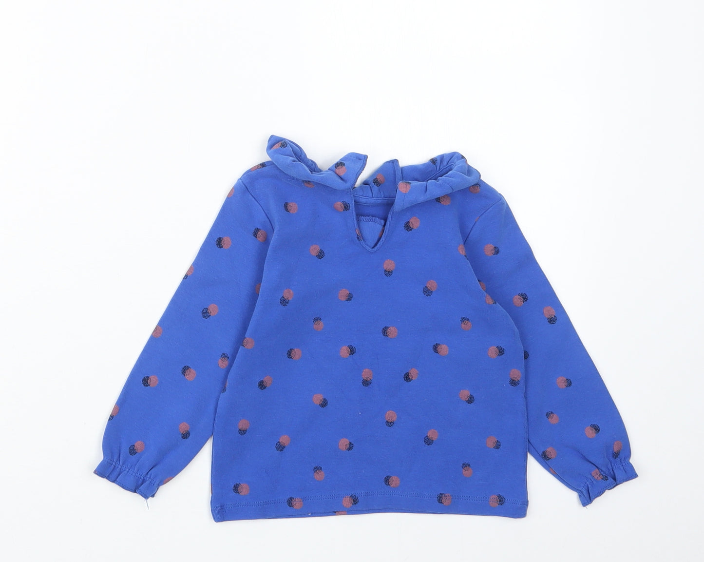 NEXT Girls Blue Geometric  Pullover Jumper Size 12-18 Months