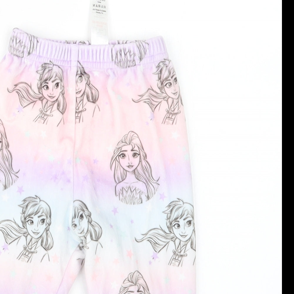 George Girls Purple Geometric  Capri Pyjama Pants Size 12-18 Months  - Frozen