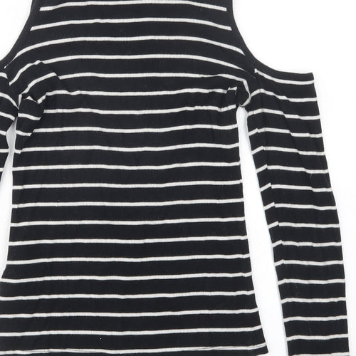 Divided by H&M Womens Black Striped  Pullover Jumper Size S