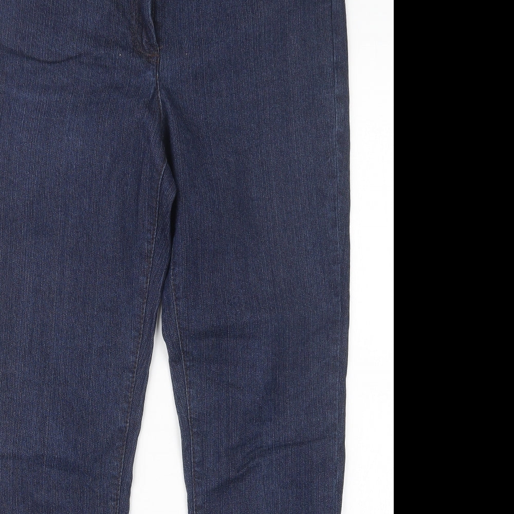 Debenhams Womens Blue  Denim Straight Jeans Size 14 L26.5 in