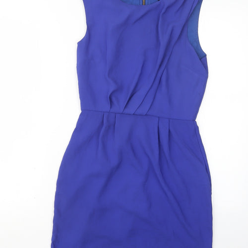 Topshop Womens Blue   A-Line  Size 8