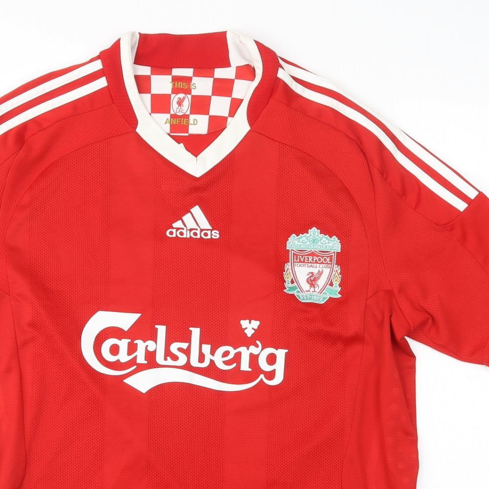 adidas Mens Red   Basic T-Shirt Size M  - Liverpool FC